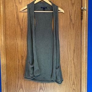 Banana Republic Crochet Olive Green Vest sz. Small